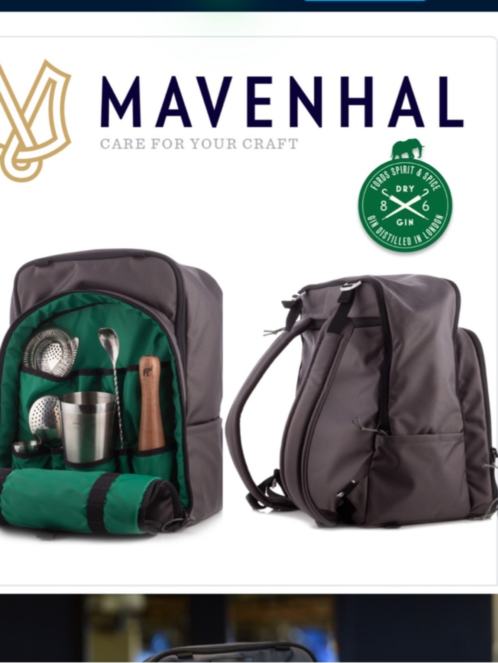 Mavenhal Cocktail Bartender Backpack-Great for entertaining on the go - Picture 2 of 11